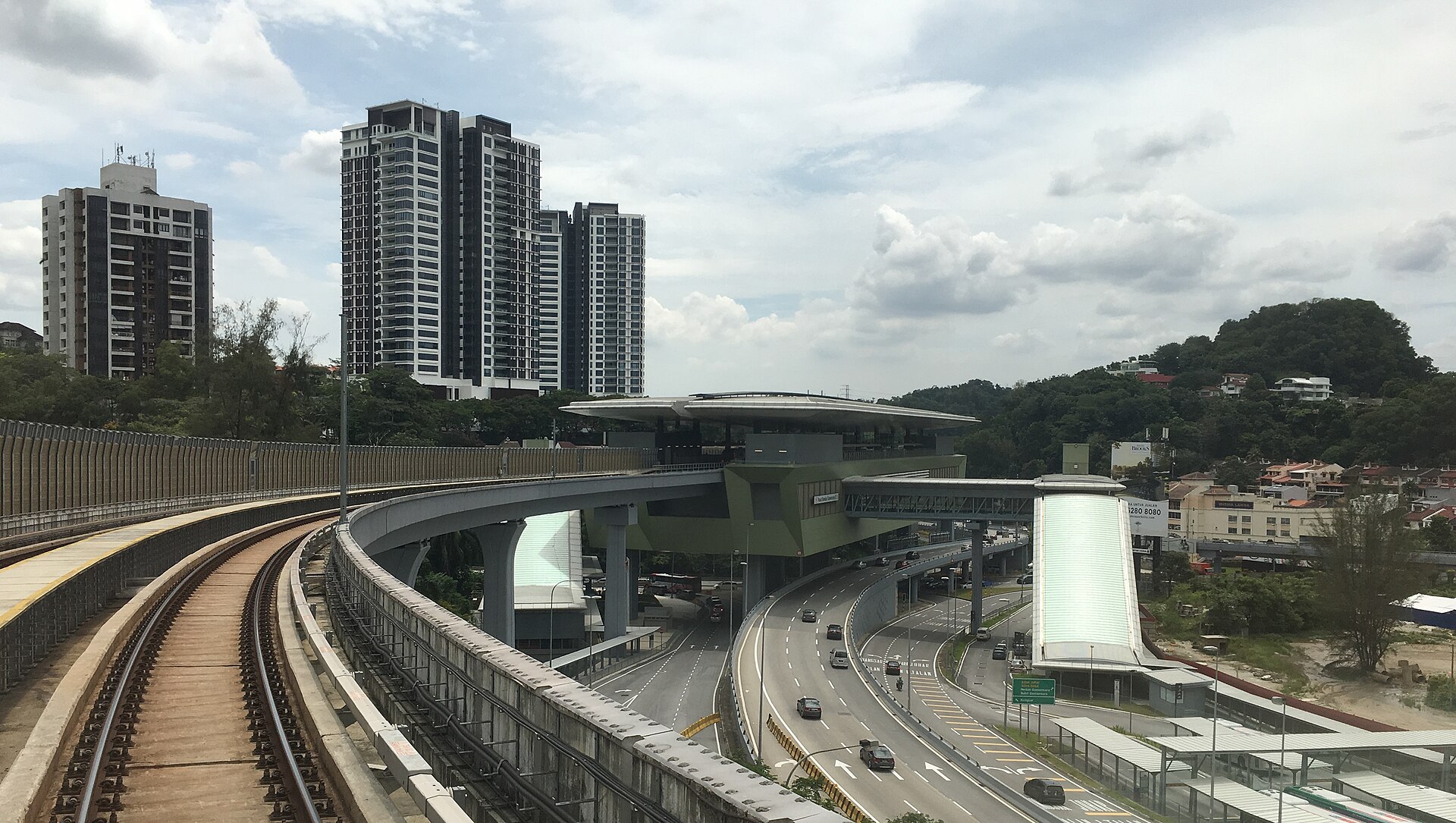 Pusat Bandar Damansara MRT station and surrounding Damansara Heights area