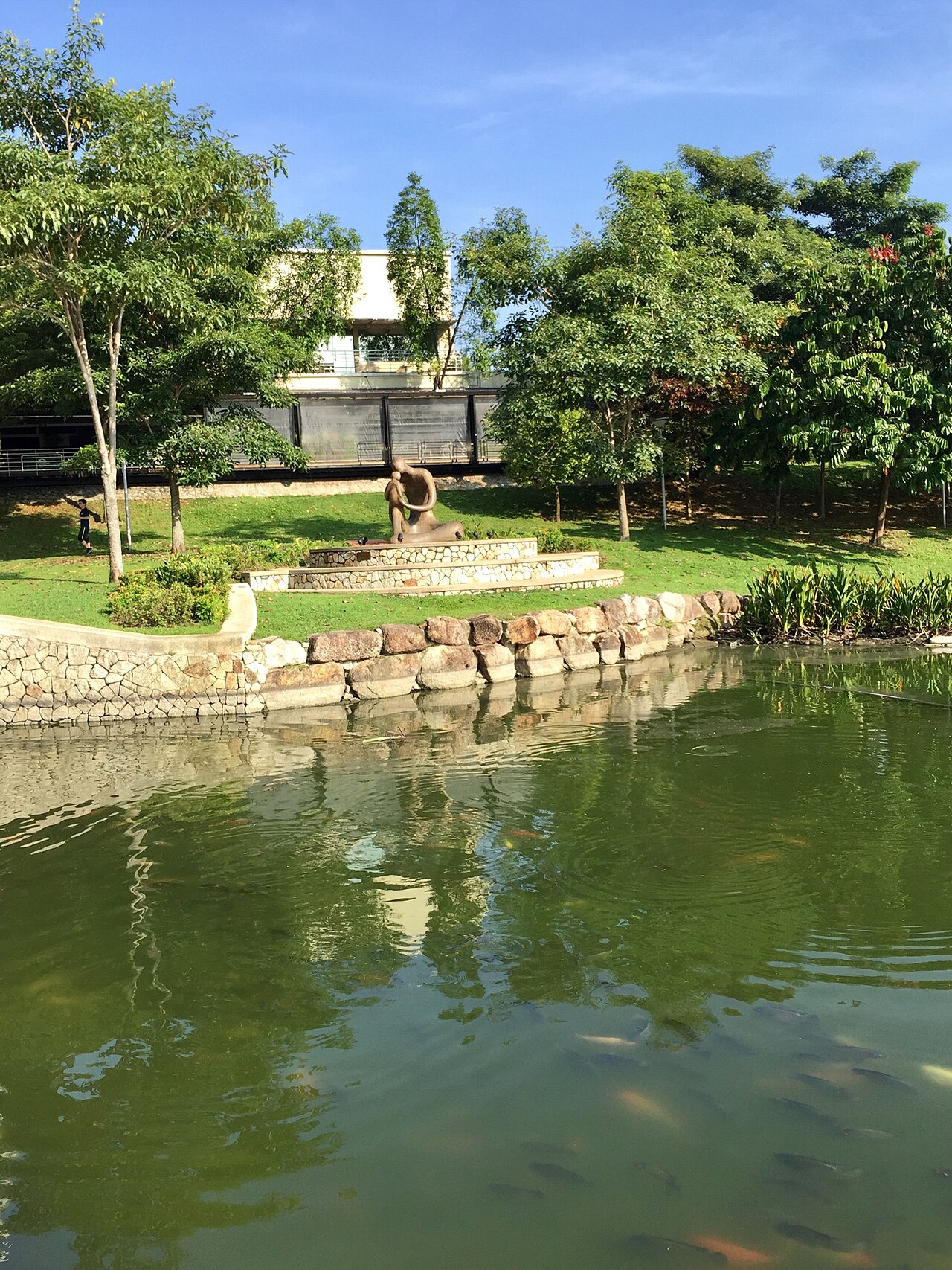 Lake and park greenery in Desa ParkCity, Kuala Lumpur