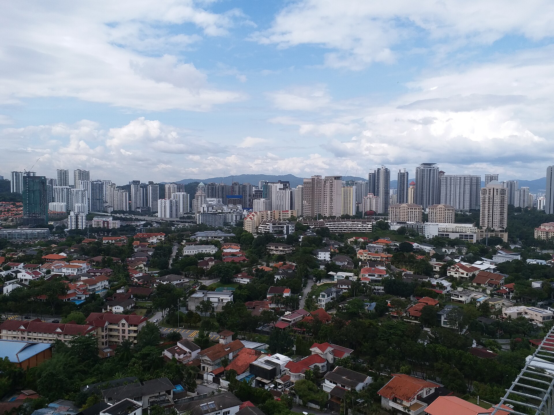 Mont Kiara skyline and residential neighbourhood in Kuala Lumpur
