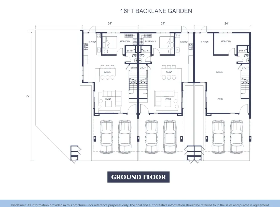 Eco Horizon @ Dawson Collection (Phase 12) Garden home, ground floor floor plan