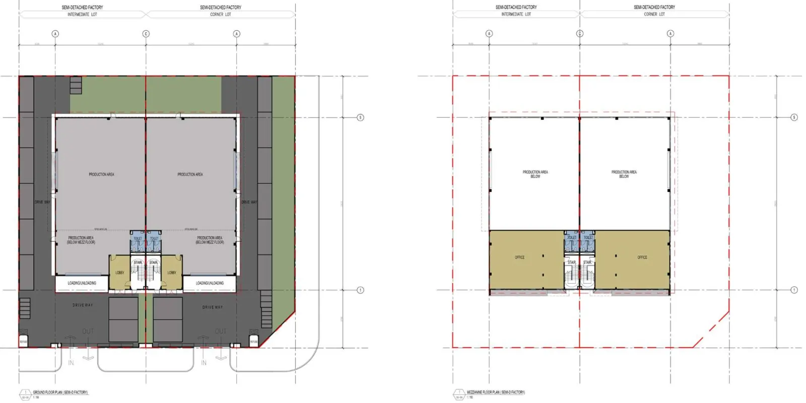 GENTING INDUSTRIAL CITY Semi-Detached Factory floor plan