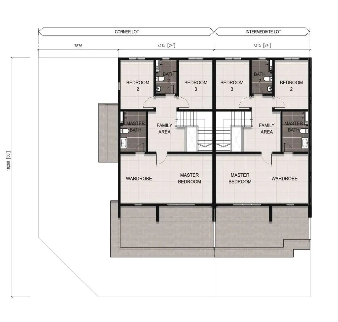 Meadow Heights Type A (24'x60') – First Floor floor plan